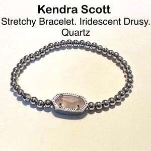 Kendra Scott Stretchy Bracelet Fine Jewelry Iridescent Drusy Quartz